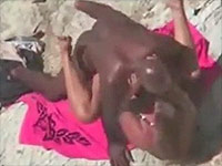 Caught Interracial Beach Sex